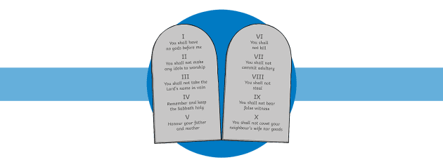 10 commandments list jewish