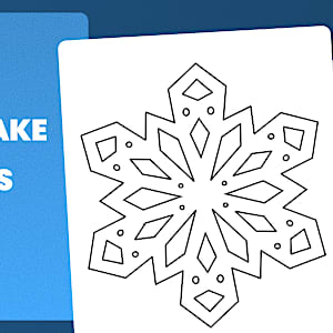 Snowflake Outlines - Snowflake Template PDF - Winter Weather