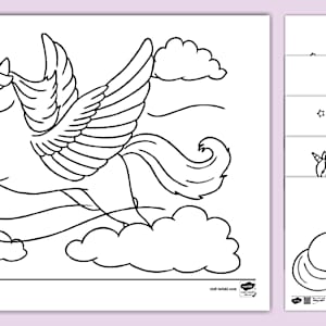 Unicorn Colouring Pages Printable | Twinkl Resources