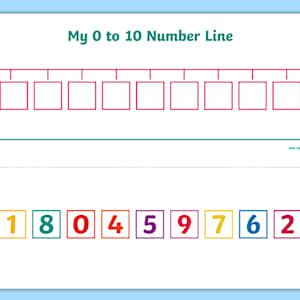 Number Line to 10 Worksheet | Twinkl Maths Resources