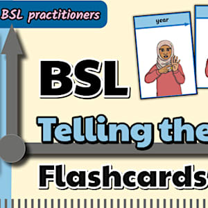 BSL Telling the Time Flashcards
