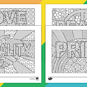 Pride Mindfulness Coloring Sheets | Twinkl USA - Twinkl