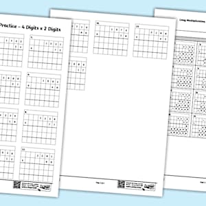 Long Multiplication: Solving 4 Digits x 2 Digits Problems