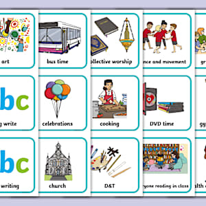 Editable KS1 Daily Routine Cards