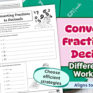 Year 6 Maths Worksheets: Converting Fractions to Decimals