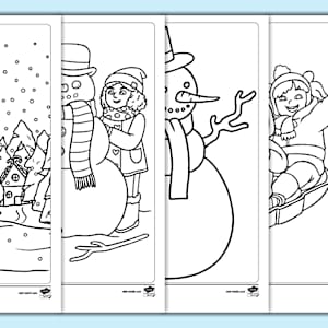 Winter Colouring Pages and Seasonal Activities for Kids