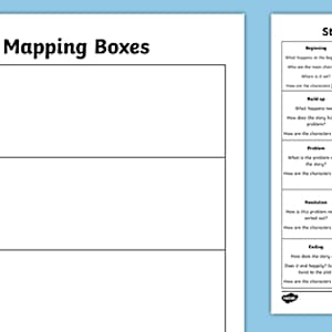 Story Mapping Template - Story Maps - Creative Writing - KS2