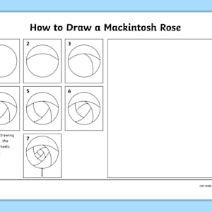 Charles Rennie Mackintosh Rose Art | CfE Resources | Twinkl