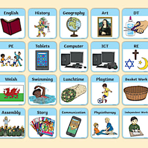SEND Visual Timetable for School | Classroom Timetable Labels