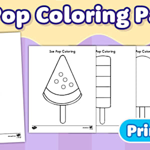 Ice Pop Coloring Pages