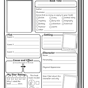 In-Depth Book Review KS2 Template - English