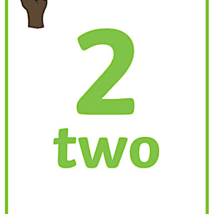 Visual Number Line Posters 0 20