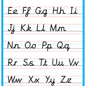Cursive Letters Poster – Lower and Upper Case Alphabet