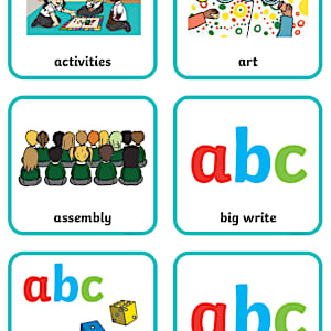 Editable KS1 Daily Routine Cards
