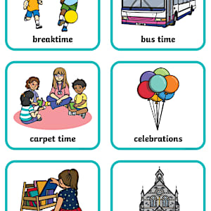 Editable KS1 Daily Routine Cards