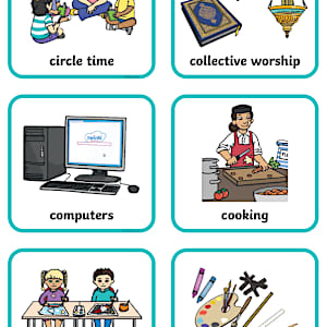 Editable KS1 Daily Routine Cards