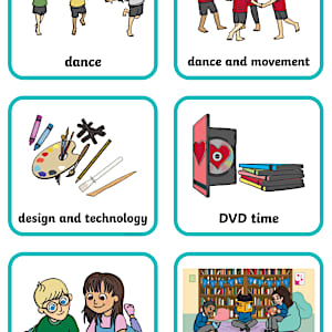 Editable KS1 Daily Routine Cards