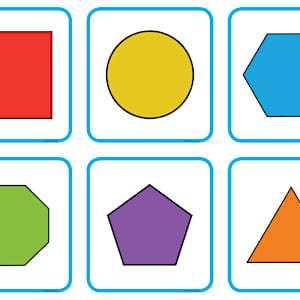 2D shape matching game | Easy to print | Twinkl