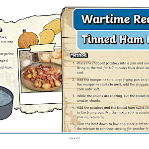 Wartime Recipe Booklet - Twinkl - KS2