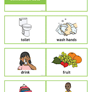 Lanyard-Sized Pictorial Communication Cards - EYLF