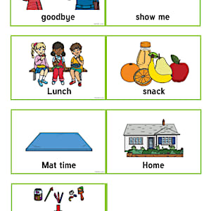 Lanyard-Sized Pictorial Communication Cards - EYLF