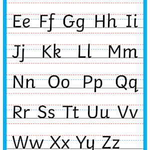 Upper and Lower Case Letter Formation Poster | Handwriting