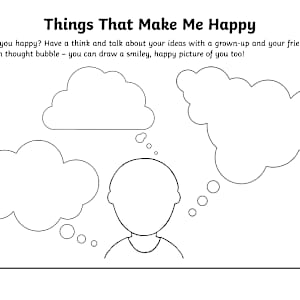 Things That Make Me Happy - Drawing Activity