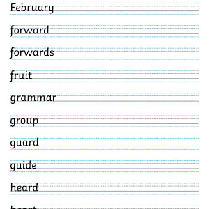 Year 3 & Year 4 Spellings Worksheets