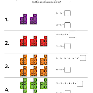 Year 2 Building Bricks Multiplication Activity