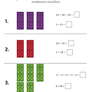Year 2 Building Bricks Multiplication Activity