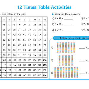 KS2 12 x Table Worksheet - Maths Resource