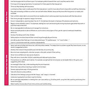 EYFS Development Matters Documents: Birth to Reception ELGs