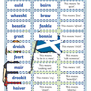Scots Words Matching Activity
