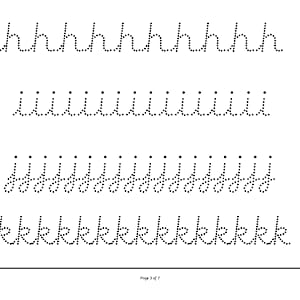 Handwriting Worksheets - Alphabet Pencil Control
