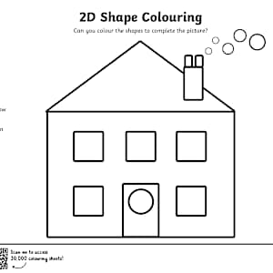 2D Shape Colouring Pages | KS1 Maths Resources