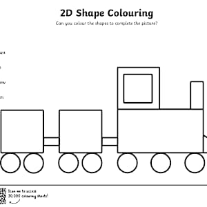 2D Shape Colouring Pages | KS1 Maths Resources