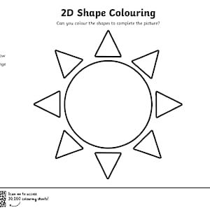 2D Shape Colouring Pages | KS1 Maths Resources