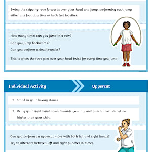 Boxing Drills for Kids - Boxercise Circuit Activities - KS2