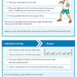 Boxing Drills for Kids - Boxercise Circuit Activities - KS2