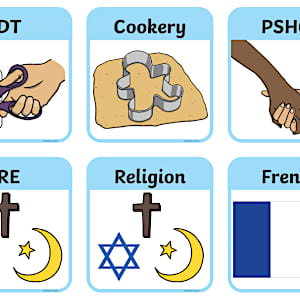SEND Visual Timetable for School | Classroom Timetable Labels