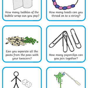 Fine Motor Skills Activities - Activity Cards