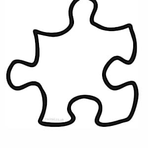 Puzzle Piece Template - Jigsaw Puzzle - Twinkl Resource