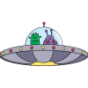 five little men in a flying saucer