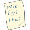 shopping list