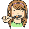 brushing teeth
