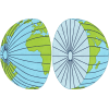 Longitude and Latitude Coordinates Map (teacher made)